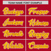 Custom Red Gold Raglan Sleeves Varsity Full-Snap Letterman Two Tone Jacket Hoodie