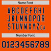 Custom Orange Navy Color Block Varsity Full-Snap Letterman Jacket Hoodie