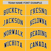 Custom Gold Navy Color Block Varsity Full-Snap Letterman Jacket Hoodie