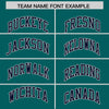 Custom Aqua Navy Color Block Varsity Full-Snap Letterman Jacket Hoodie