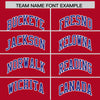 Custom Red Royal Color Block Varsity Full-Snap Letterman Jacket Hoodie