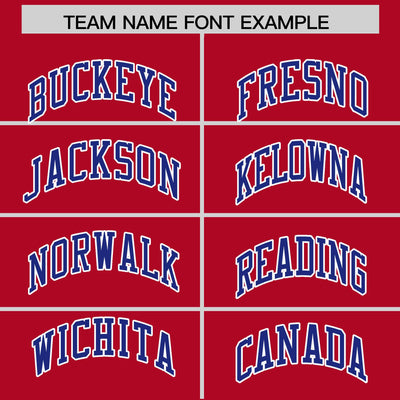 Custom Red Royal Color Block Varsity Full-Snap Letterman Jacket Hoodie