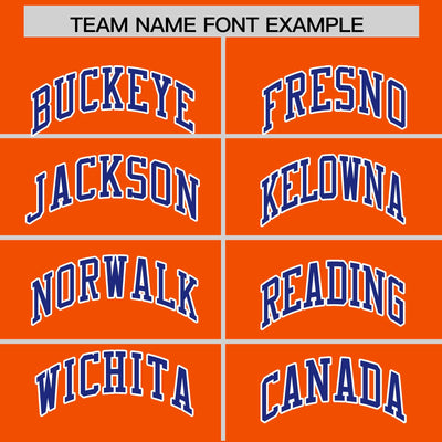 Custom Orange Royal Color Block Varsity Full-Snap Letterman Jacket Hoodie