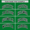 Custom Kelly Green Black Color Block Varsity Full-Snap Letterman Jacket Hoodie