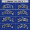 Custom Royal Black Color Block Varsity Full-Snap Letterman Jacket Hoodie