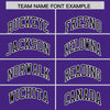 Custom Purple Black Color Block Varsity Full-Snap Letterman Jacket Hoodie