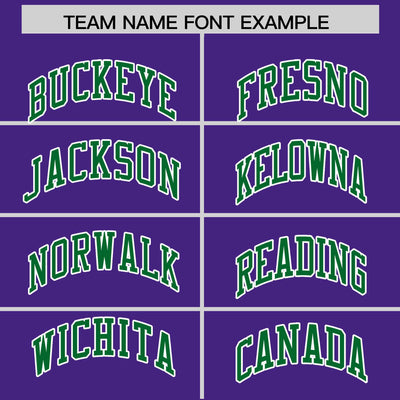 Custom Purple Kelly Green Color Block Varsity Full-Snap Letterman Jacket Hoodie