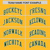 Custom Gold Green Color Block Varsity Full-Snap Letterman Jacket Hoodie