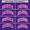 Custom Purple Pink Color Block Varsity Full-Snap Letterman Jacket Hoodie
