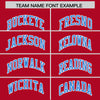 Custom Red Powder Blue Color Block Varsity Full-Snap Letterman Jacket Hoodie