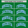 Custom Kelly Green Powder Blue Color Block Varsity Full-Snap Letterman Jacket Hoodie