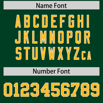 Custom Green Gold Color Block Varsity Full-Snap Letterman Jacket Hoodie