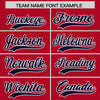 Custom Red Navy Color Block Varsity Full-Snap Letterman Jacket Hoodie