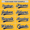 Custom Gold Navy Color Block Varsity Full-Snap Letterman Jacket Hoodie