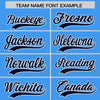 Custom Powder Blue Navy Color Block Varsity Full-Snap Letterman Jacket Hoodie