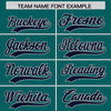 Custom Aqua Navy Color Block Varsity Full-Snap Letterman Jacket Hoodie