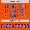 Custom Orange Royal Color Block Varsity Full-Snap Letterman Jacket Hoodie