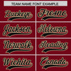 Custom Crimson Black Color Block Varsity Full-Snap Letterman Jacket Hoodie
