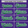 Custom Purple Kelly Green Color Block Varsity Full-Snap Letterman Jacket Hoodie