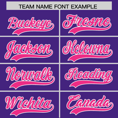 Custom Purple Pink Color Block Varsity Full-Snap Letterman Jacket Hoodie