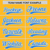 Custom Gold Powder Blue Color Block Varsity Full-Snap Letterman Jacket Hoodie