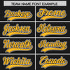 Custom Black Gold Color Block Varsity Full-Snap Letterman Jacket Hoodie