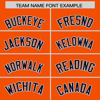Custom Orange Navy Color Block Varsity Full-Snap Letterman Jacket Hoodie