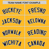 Custom Gold Navy Color Block Varsity Full-Snap Letterman Jacket Hoodie