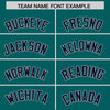Custom Aqua Navy Color Block Varsity Full-Snap Letterman Jacket Hoodie
