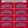 Custom Red Royal Color Block Varsity Full-Snap Letterman Jacket Hoodie