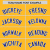 Custom Gold Royal Color Block Varsity Full-Snap Letterman Jacket Hoodie