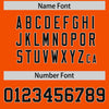 Custom Orange Black Color Block Varsity Full-Snap Letterman Jacket Hoodie