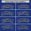Custom Royal Black Color Block Varsity Full-Snap Letterman Jacket Hoodie