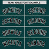 Custom Midnight Green Black Color Block Varsity Full-Snap Letterman Jacket Hoodie