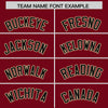 Custom Crimson Black Color Block Varsity Full-Snap Letterman Jacket Hoodie