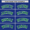 Custom Royal Kelly Green Color Block Varsity Full-Snap Letterman Jacket Hoodie