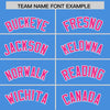 Custom Powder Blue Pink Color Block Varsity Full-Snap Letterman Jacket Hoodie