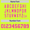 Custom Neon Green Pink Color Block Varsity Full-Snap Letterman Jacket Hoodie