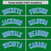 Custom Kelly Green Powder Blue Color Block Varsity Full-Snap Letterman Jacket Hoodie