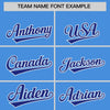 Custom Powder Blue Royal Color Block Varsity Full-Snap Letterman Jacket Hoodie