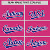 Custom Rose Red Royal Color Block Varsity Full-Snap Letterman Jacket Hoodie