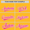 Custom Gold Pink Color Block Varsity Full-Snap Letterman Jacket Hoodie