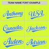Custom Neon Green Powder Blue Color Block Varsity Full-Snap Letterman Jacket Hoodie