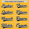 Custom Gold Navy Color Block Varsity Full-Snap Letterman Jacket Hoodie
