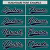 Custom Aqua Navy Color Block Varsity Full-Snap Letterman Jacket Hoodie