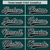 Custom Midnight Green Black Color Block Varsity Full-Snap Letterman Jacket Hoodie
