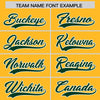 Custom Gold Green Color Block Varsity Full-Snap Letterman Jacket Hoodie