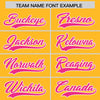 Custom Gold Pink Color Block Varsity Full-Snap Letterman Jacket Hoodie