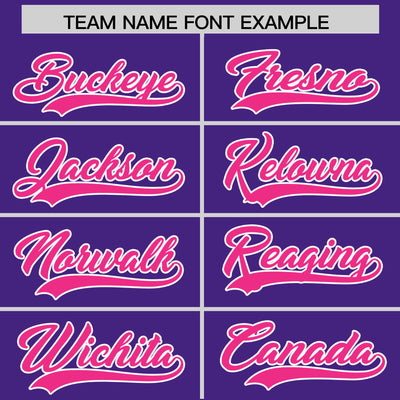 Custom Purple Pink Color Block Varsity Full-Snap Letterman Jacket Hoodie