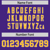 Custom Purple Gold Color Block Varsity Full-Snap Letterman Jacket Hoodie